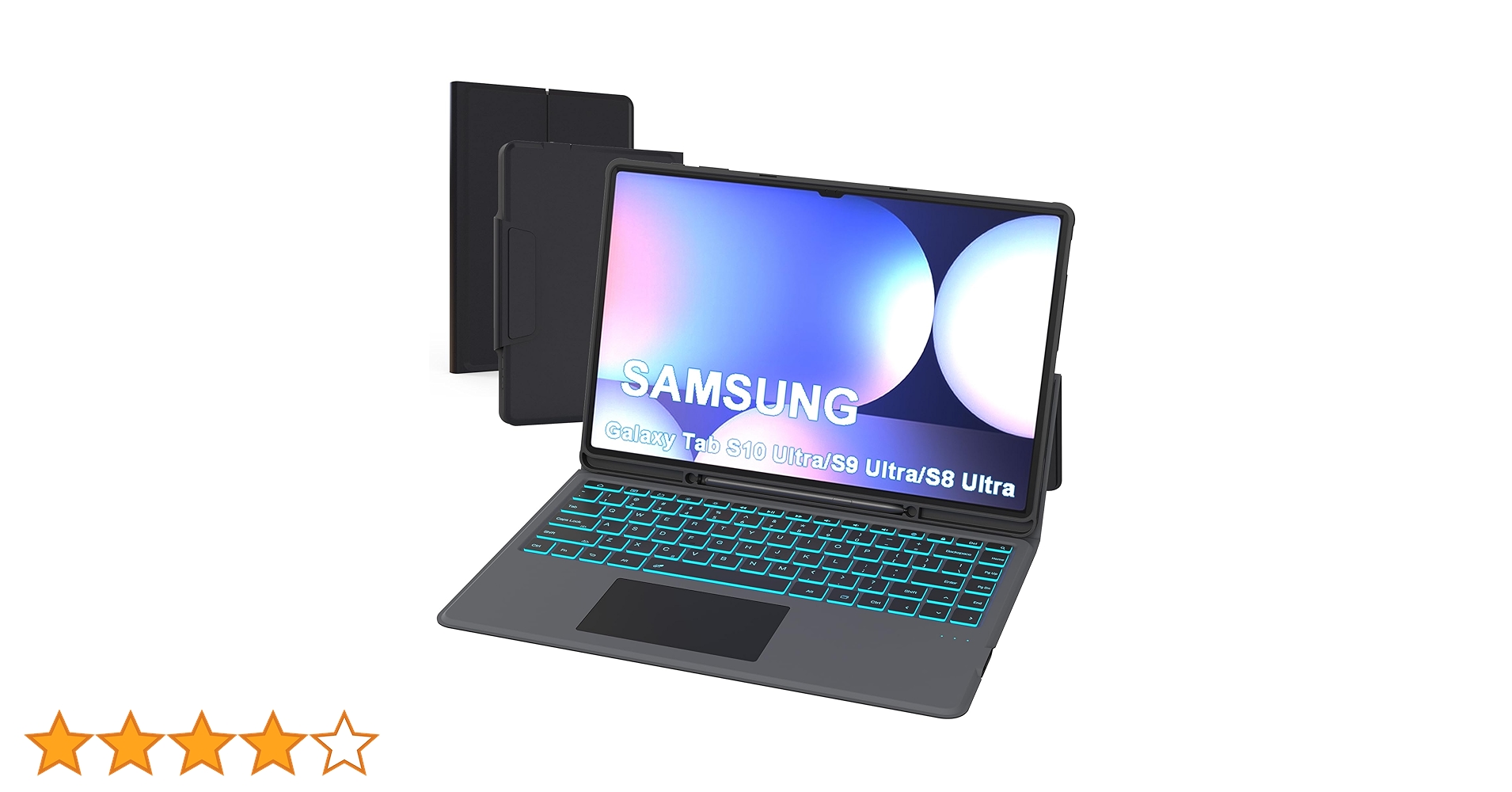 Galaxy Tab S8 Ultra＋キーボード＋カバー+新品フィルム1枚付属 キーボードカバー | Tab S8 Ultra Keyboard Cover Black
